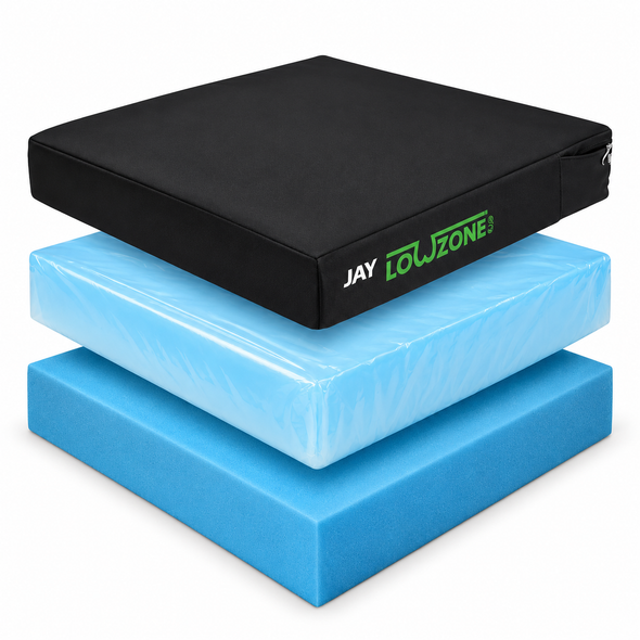 Jay Lowzone Eco High Quality Foam Pressure Relief Cushion 17x17x3