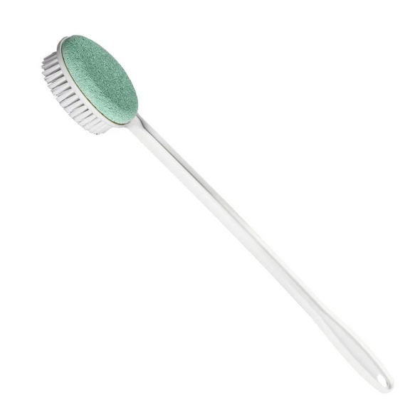 Long Handled Foot Scrub Brush With Pumice Stone