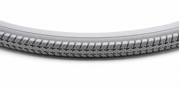 Urathon Solid grey 22" x 1 3/8" Wheelchair Tyre 37-501