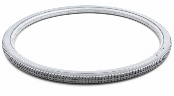 Urathon Solid grey 22" x 1 3/8" Wheelchair Tyre 37-501