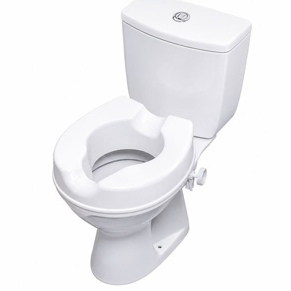 Linton Plus Raised Toilet Seat - 100mm (4") up to 190kg
