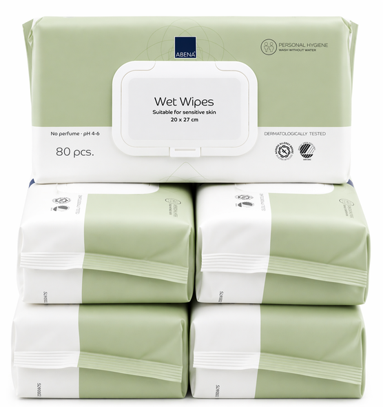 Adult Incontinence Wet Wipes per (5 x 80) Heavy duty Disposable Wipes for Elderly Care