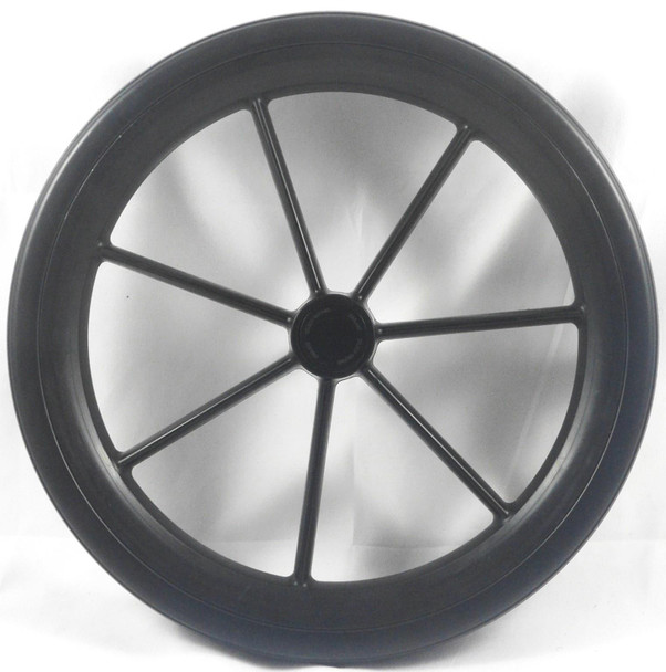 Colson 315mm Black low profile Rear Wheel for NHS Style Wheelchair 12 1/2"