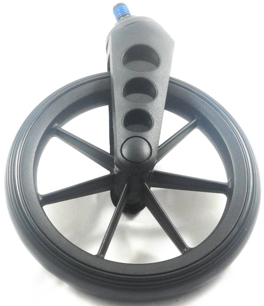 Colson 190x29mm Black Castor Wheel with Fork for many standard NHS Style Wheelchairs