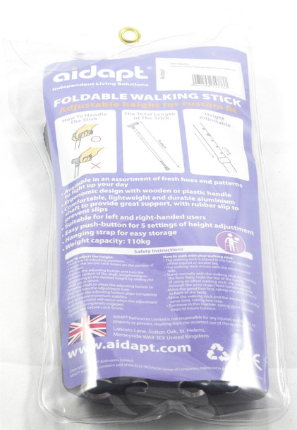 Deluxe Premium Folding Walking Cane – Adjustable, Lightweight, Floral Design