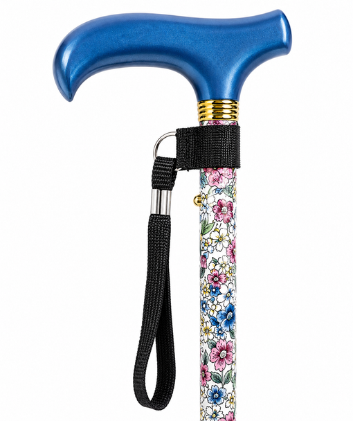 Deluxe Premium Folding Walking Cane – Adjustable, Lightweight, Japanese White