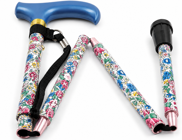 Deluxe Premium Folding Walking Cane – Adjustable, Lightweight, Japanese White