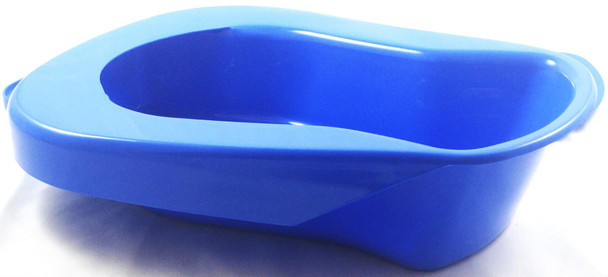 Plastic Bedpan & Lid Robust 2.5 L Male & Female Use Integrated Handle SWL 127 kg Plastic Bedpan & Lid Robust 2.5 L Male & Female Use Integrated Handle SWL 127 kg