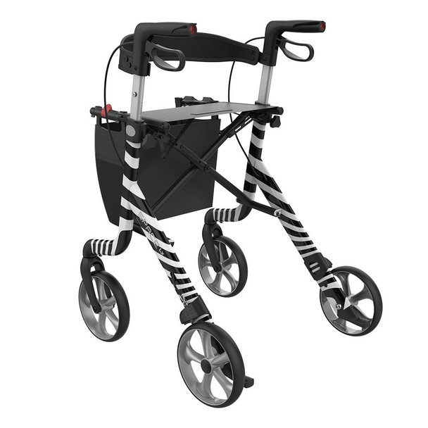 Space LX Aluminium Lightweight Rollator Medium 55 Zebra