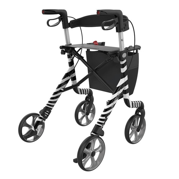 Space LX Aluminium Lightweight Rollator Medium 55 Zebra