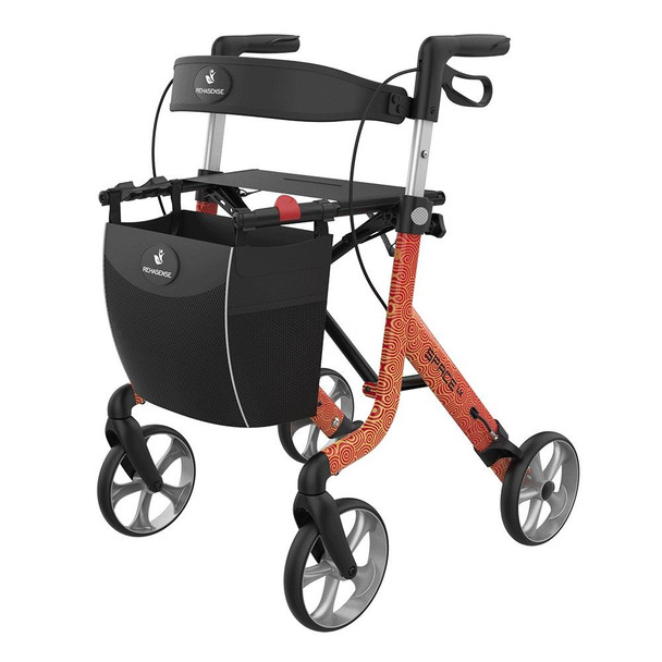 Space LX Aluminium Lightweight Rollator Medium 55 Cloud