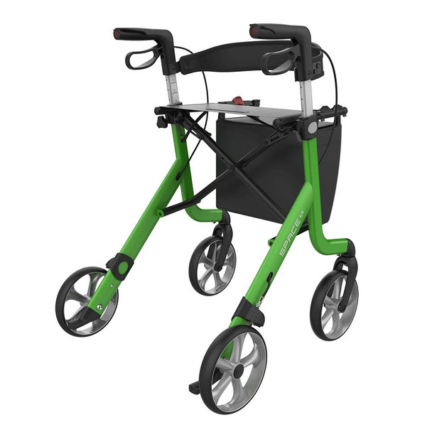 Space LX Aluminium Lightweight Rollator Medium 55 Green