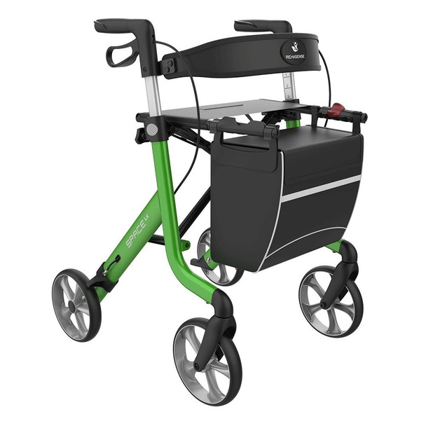 Space LX Aluminium Lightweight Rollator Large 62 Green