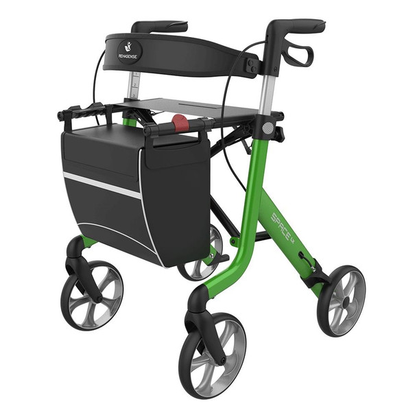 Space LX Aluminium Lightweight Rollator Large 62 Green