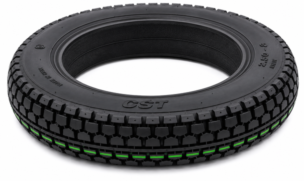 250x8 Sterling Diamond Solid Puncture Proof Black Mobility Scooter Tyre 2.50-8