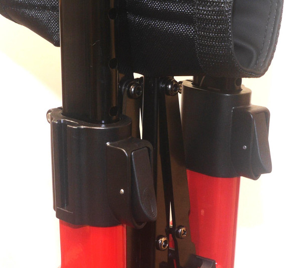 Aerowalk Rollator Ultra Lightweight 4.6kg Folding Carbon Fibre Walker Red