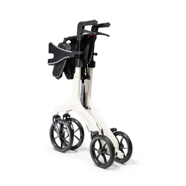 Aerowalk Rollator Ultra Lightweight 4.6kg Folding Carbon Fibre Walker White