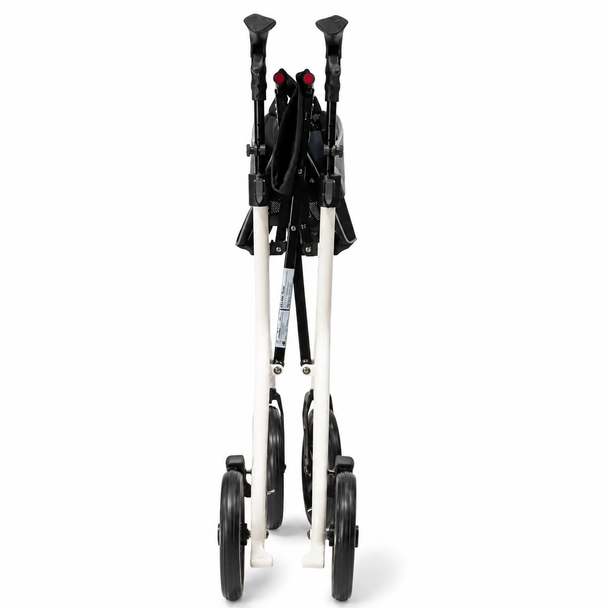 Aerowalk Rollator Ultra Lightweight 4.6kg Folding Carbon Fibre Walker White