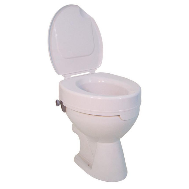 Ticco 2G Raised Toilet Seat with Lid (15cm/6") for Elderly & Disabled