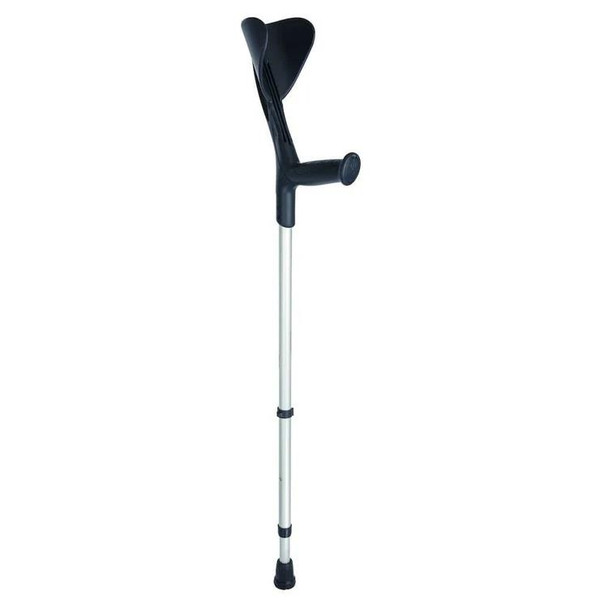 Evolution Elbow Open Cuff Single Crutch Black 77-100cm (30 - 39")