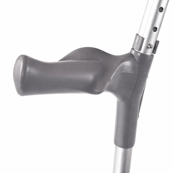 Pair of Medium Elbow Double Adjustment Crutches with Comfy Ergo Grip Handles 600mm - 850mm (24" - 34")