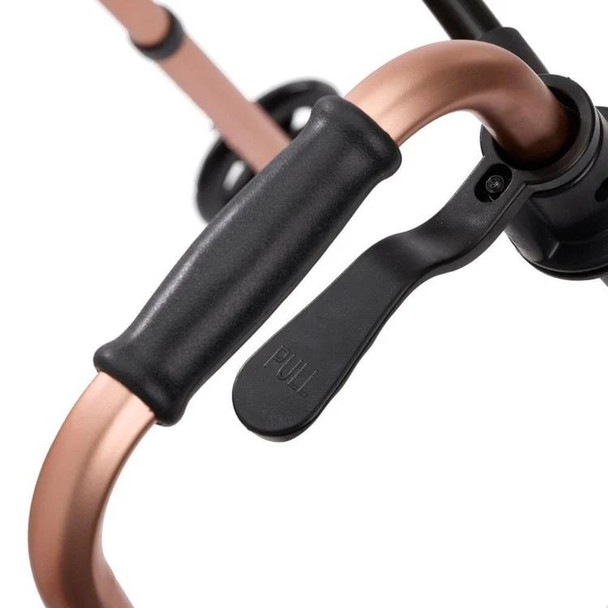 Easyfold Height Adjustable Compact Wheeled Walker Rose Gold