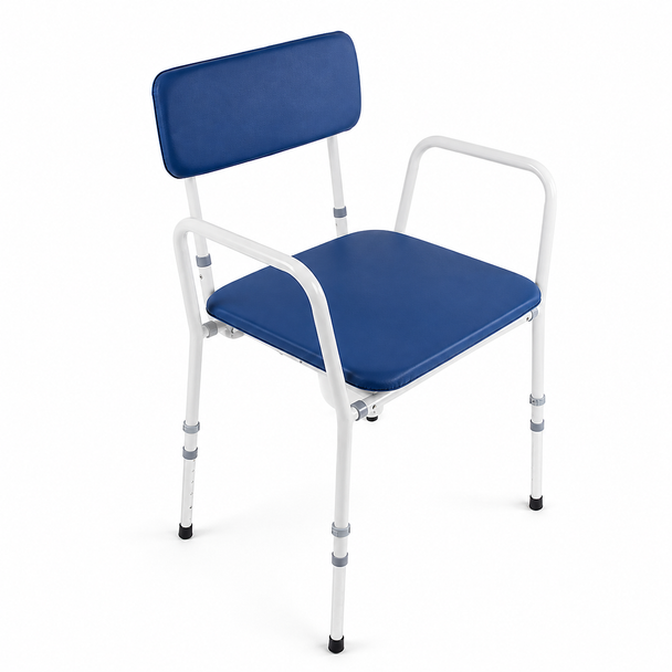 NRS Dovedale Height Adjustable Commode Chair Lightweight Toileting Aid
