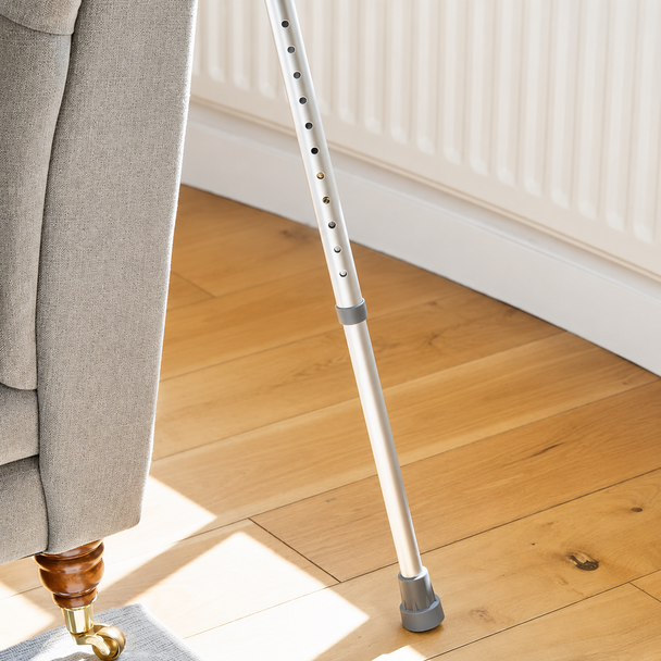 NRS Height Adjustable Aluminium Walking Stick 710-965mm 127kg SWL