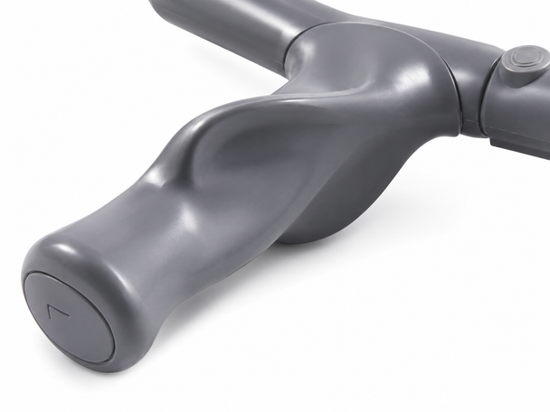 Pair of Large Elbow Double Adjustment Crutches with Comfy Ergo Grip Handles