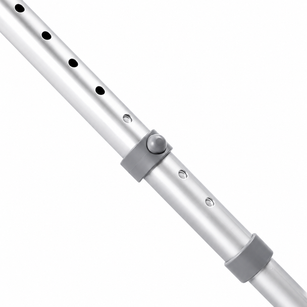 Pair of Large Elbow Double Adjustment Crutches with Comfy Ergo Grip Handles