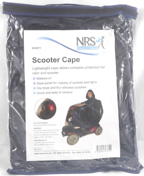 NRS Scooter Cape Waterproof PVC Coating Lightweight Easy Fit