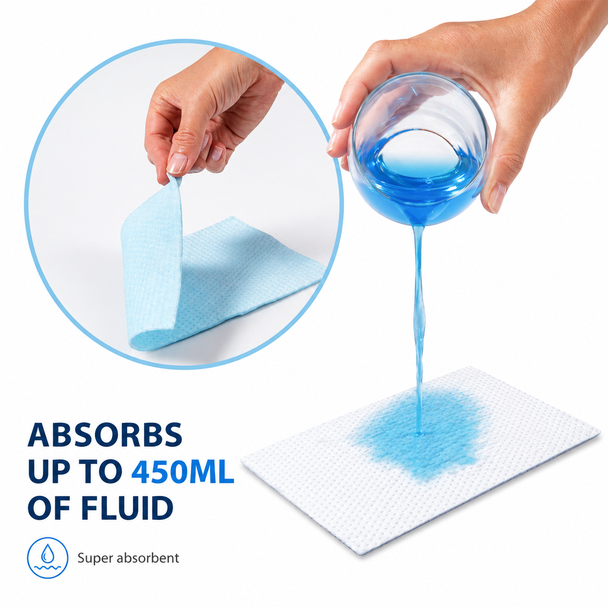 50 Absorbent Commode Liner Pads 450ml Size 130x240mm