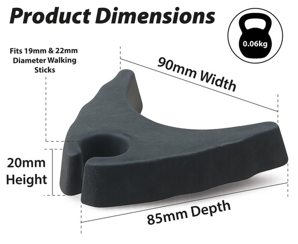 Cane Walking Stick Holder Rubber Lightweight Portable & Small