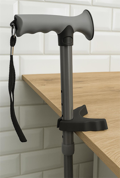 Cane Walking Stick Holder Rubber Lightweight Portable & Small