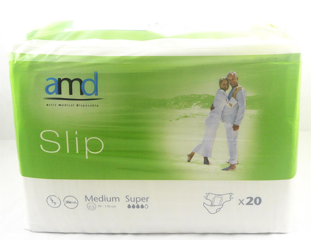 AMD Medium Super Slips per 20 All in One Adult Incontinence Nappies