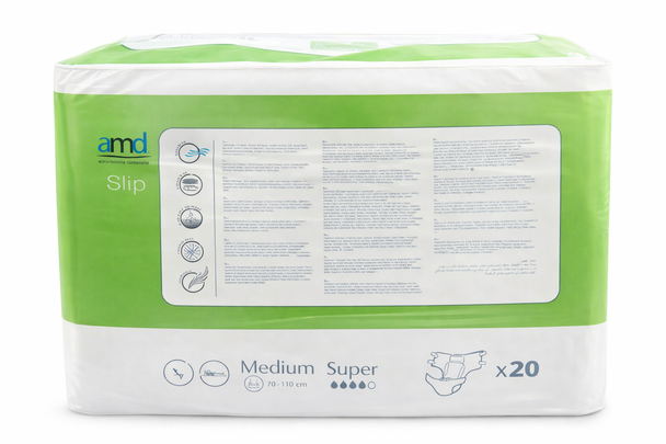 Adult Diapers Medium Super per 20 All in One Incontinence Nappies