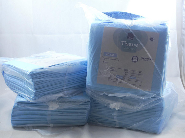 Disposable Incontinence Bed pads 40x60cm per 100 ABENA 6 ply Tissue Underpads