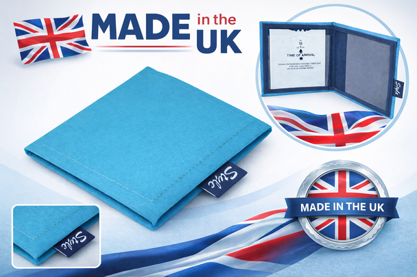 Blue Badge Permit Wallet with Timer Clock in Turquoise Made in the UK