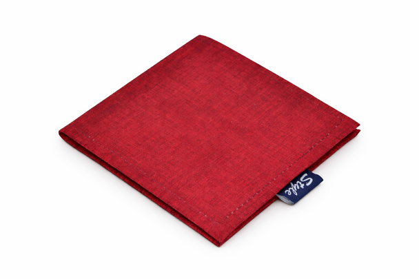 Blue Permit Wallet Holder with Timer Clock in Burgundy Linen Made in the UK