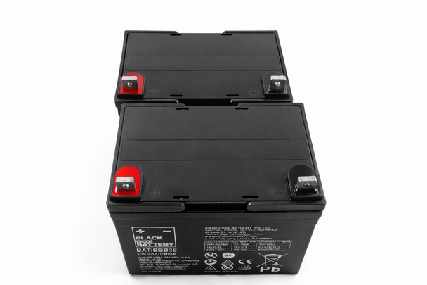 Mobility Scooter Batteries 1 Pair of 12V 35Ah Black Box AGM Batteries