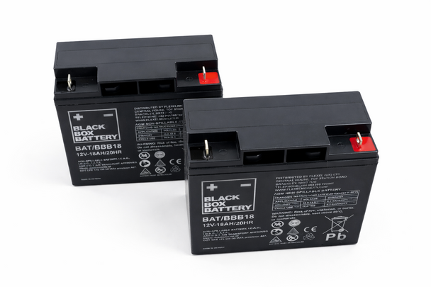 Mobility Scooter Batteries 1 Pair of 12V 18Ah Black Box AGM Batteries
