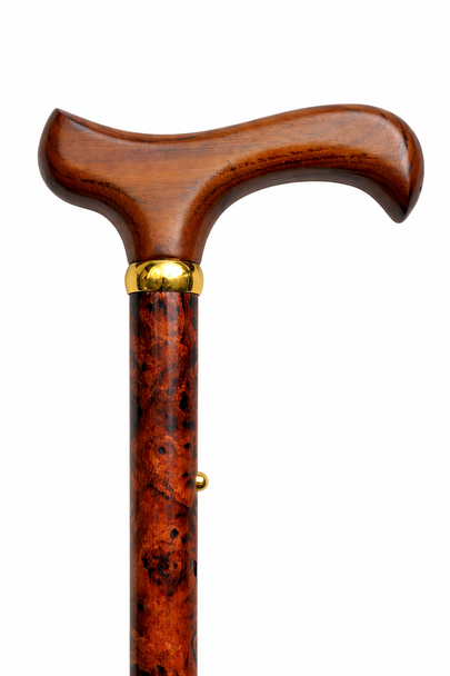 Birds Eye Pattern Folding Walking Stick Cane Height Adjustable Derby Handle