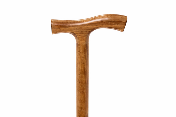 Wooden Economy Walking Stick Scorched Beech Derby Handle