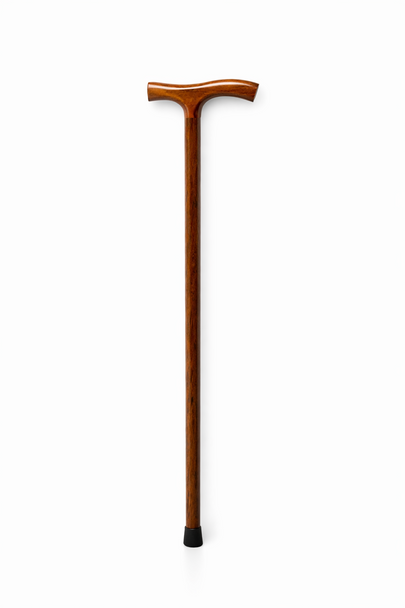 Wooden Economy Walking Stick Brown Beech Derby Handle