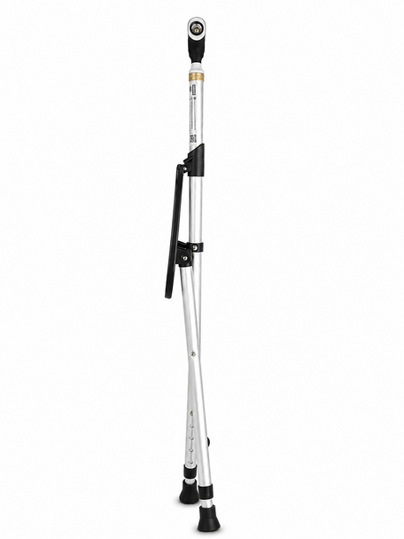 Aidapt Folding Walking Stick Seat Cane Portable Perching Seat with Torch Light