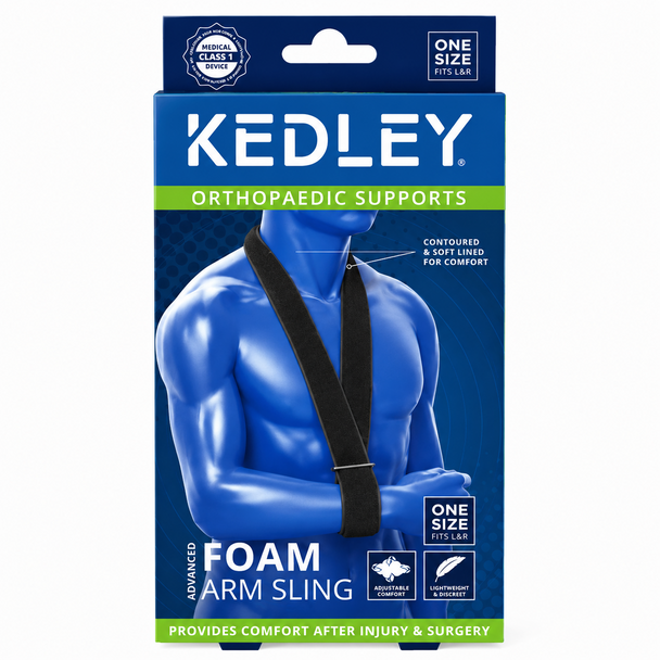 Kedley Orthopaedic Support Advanced Foam Arm Sling One Size in Black