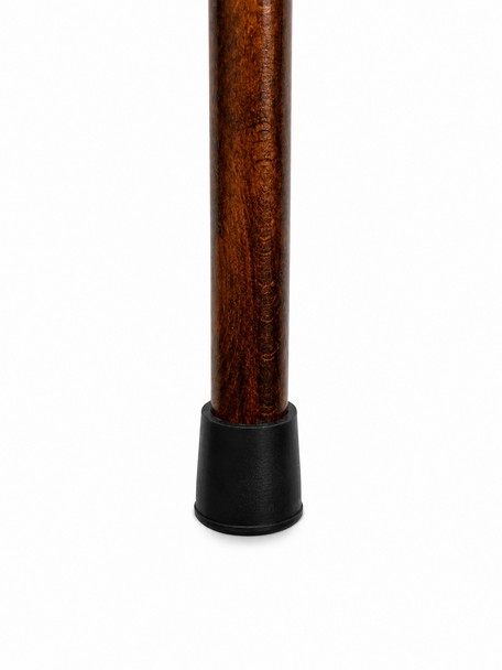 Ergonomic Handle Anatomic Left Hand Beech Wooden Shaft Walking Stick