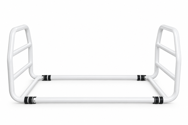 White Solo Bedstick Width Adjustable Transfer Repositioning Support Aid Flat Packed