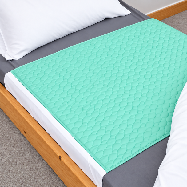 Vida 70 x 90cm 2000ml Absorbency Washable Reusable Incontinence Bed Pad with Tucks