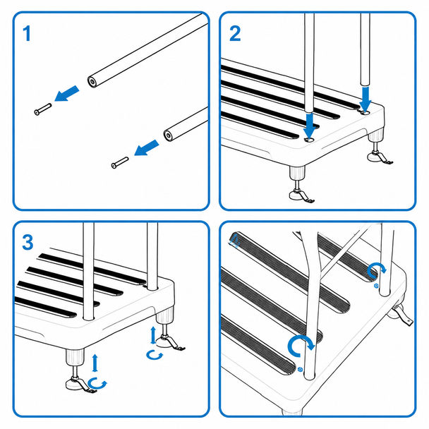 *NEW STYLE* Bigfoot Outdoor Half Step with Adjustable Height (up to 34st) WITH TWO HANDLES